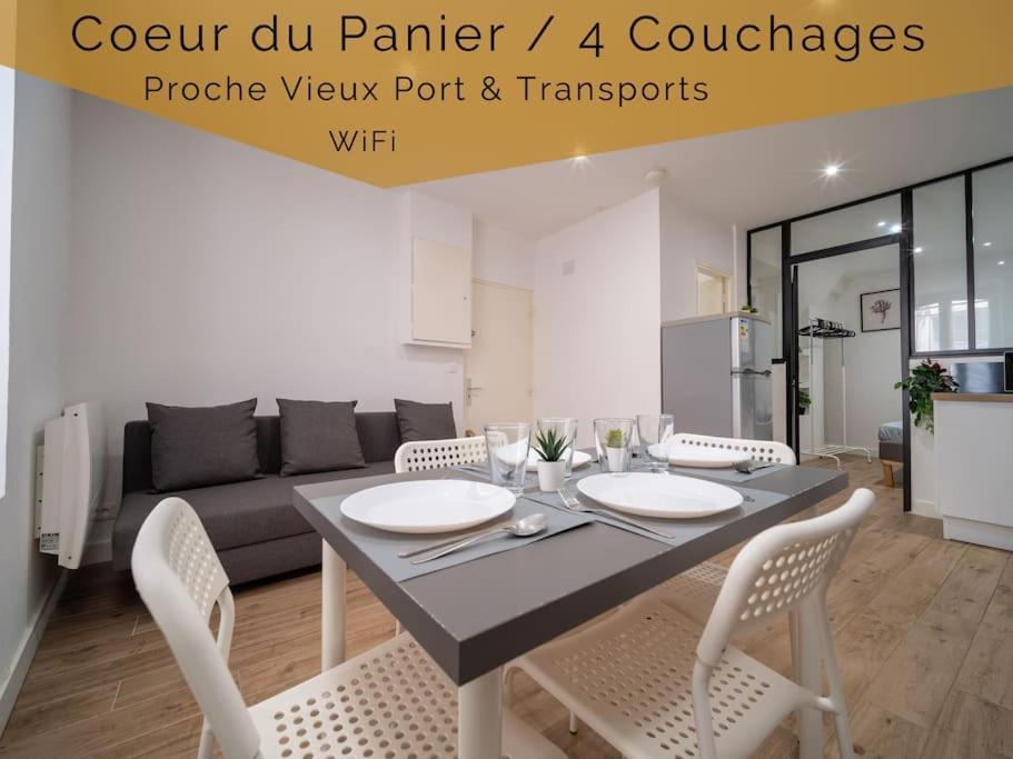 Appartement Tout Equipe Au Coeur Du Panier Vieux Port Marsylia Zewnętrze zdjęcie